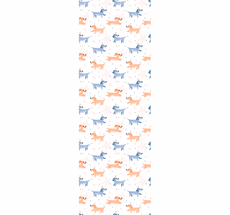 Blind children with adorable crowned dogs - TenStickers