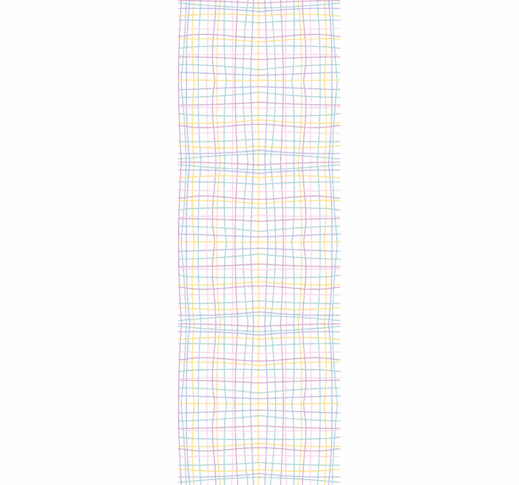 Blind children pastel colors cute grid pattern - TenStickers