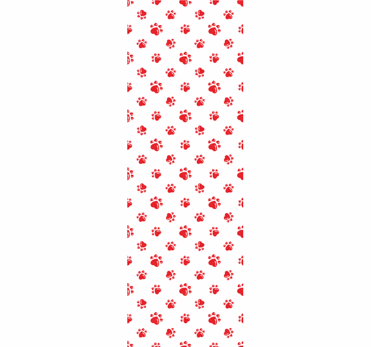 Blind children cat paws and heart design - TenStickers