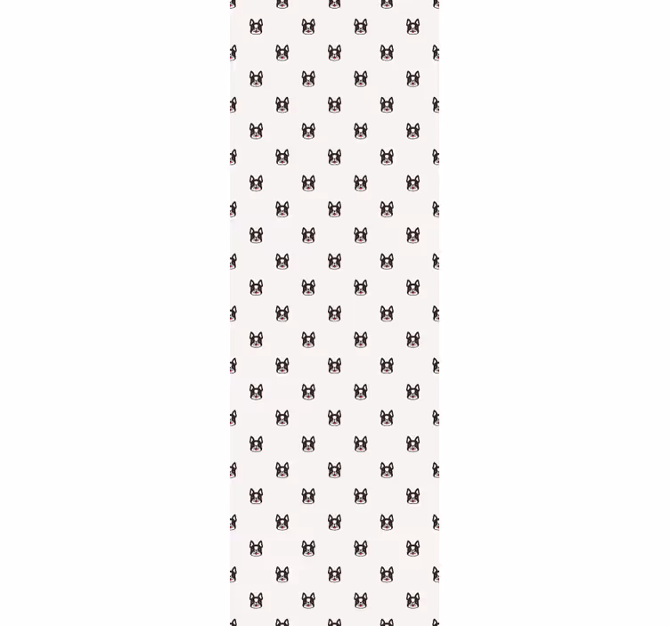 Blind children french bulldog cartoon design - TenStickers