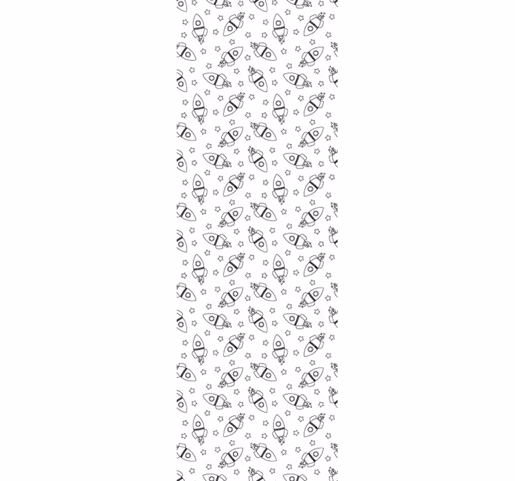Blind children model with rockets and stars silhouette - TenStickers