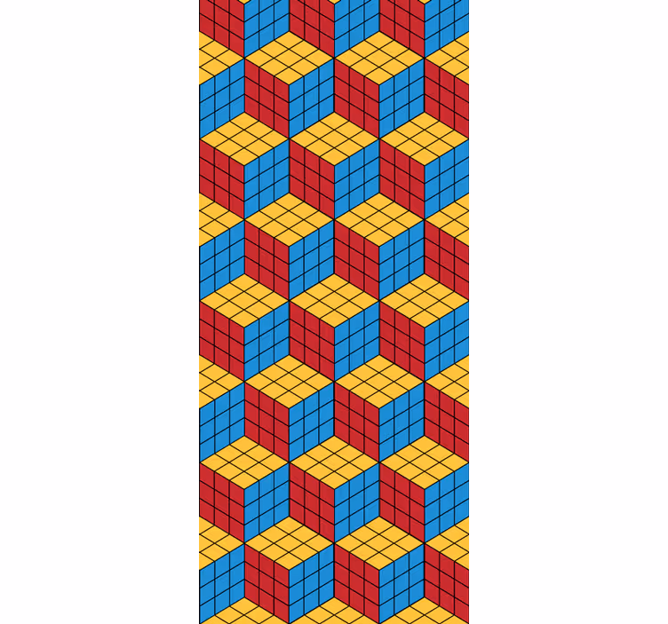 Blind children rubik's cube original design - TenStickers
