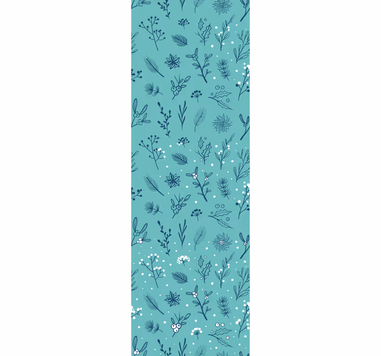 Blind children light blue christmas pattern icons - TenStickers