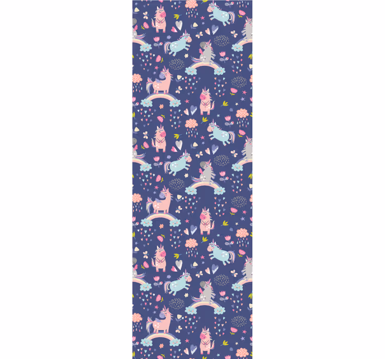 Blind children colorful unicorns with rainbow pattern - TenStickers