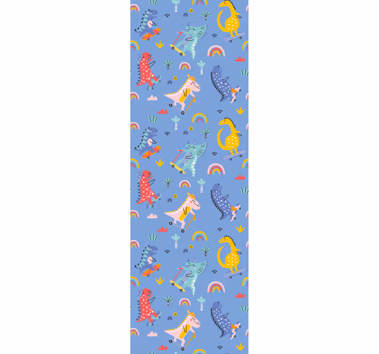 Blind children love adorable skating dinosaurs - TenStickers