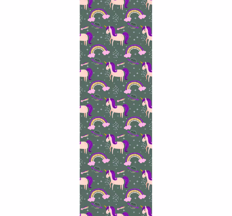 Blind children pink and green unicorns - TenStickers