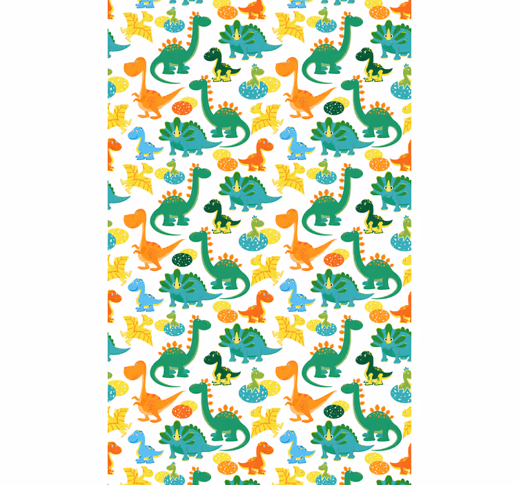 Blind children colorful dinosaurs pattern - TenStickers