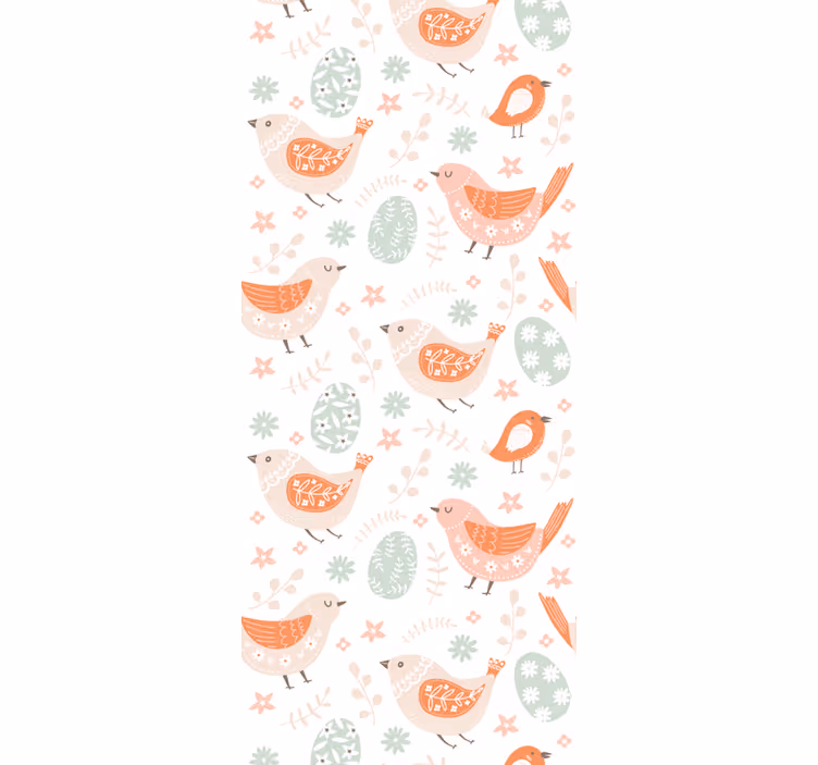 Blind children minimalistic nordic birds - TenStickers