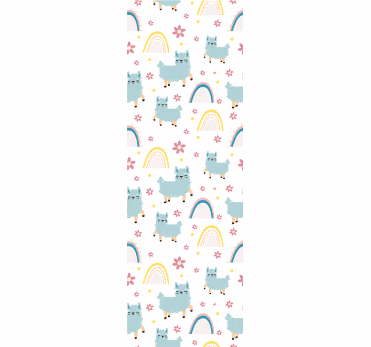 Blind children funny sheep unicorns pattern - TenStickers
