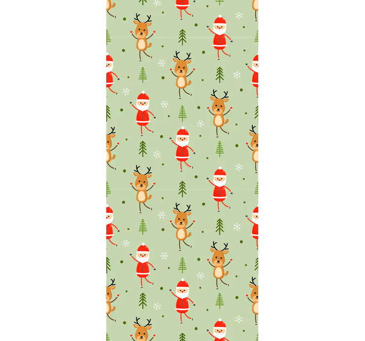 Blind children santa claus and one of his reindeer - TenStickers