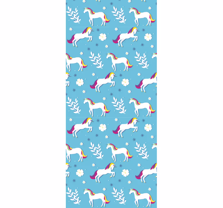 Blind children unicorn pattern in different poses - TenStickers