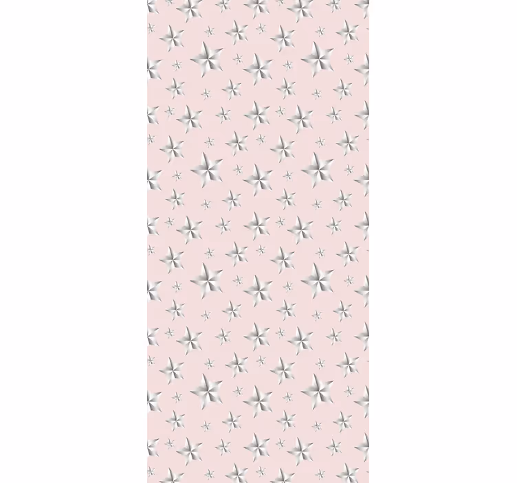 Blind children white stars on pink background - TenStickers