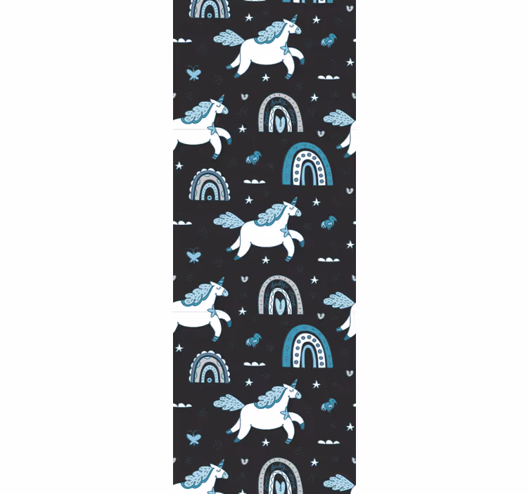 Blind children seamless dark horse pattern - TenStickers