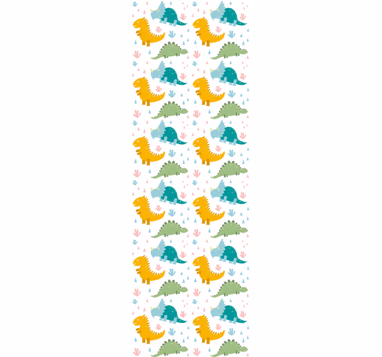 Blind children lovely dinosaurs pattern - TenStickers