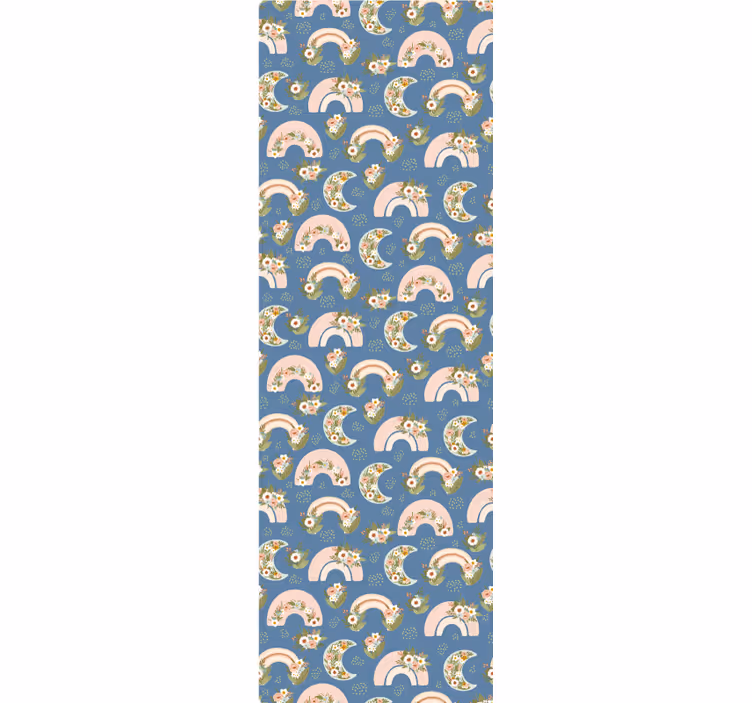 Blind children spring rainbow and flower pattern - TenStickers