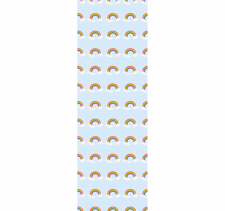 Blind children colorful rainbow and clouds - TenStickers