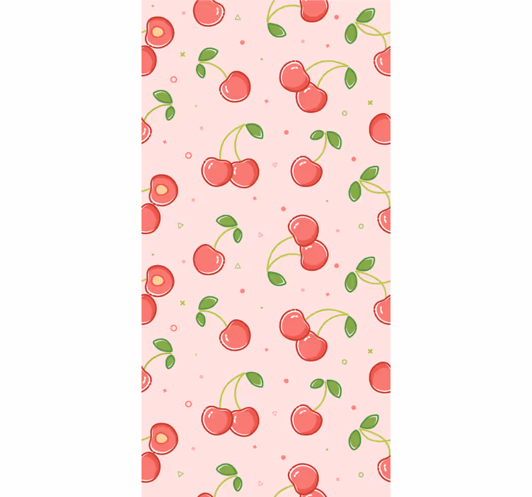Blind children pink cherries - TenStickers