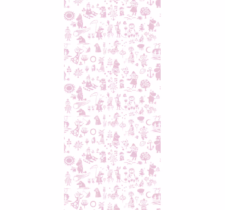 Blind children pink moomin full comforter set - TenStickers