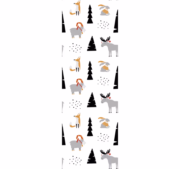 Blind children winter animals design - TenStickers