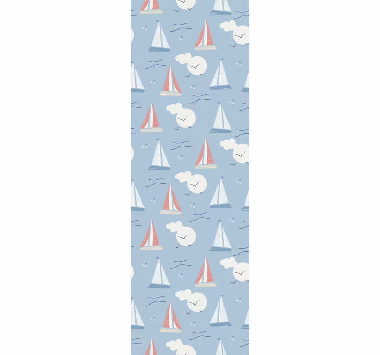Blind children sailboat pattern on the clouds - TenStickers
