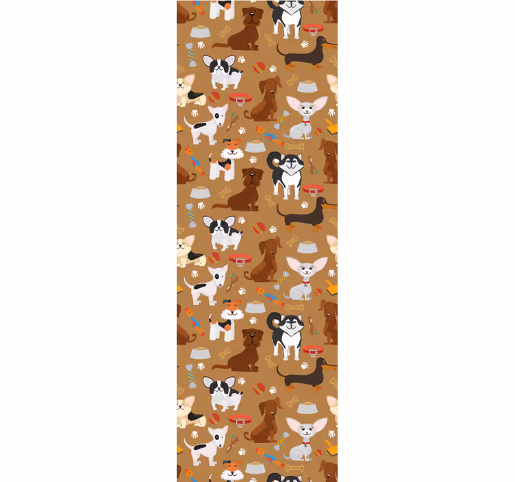 Blind children different cute dogs pattern - TenStickers