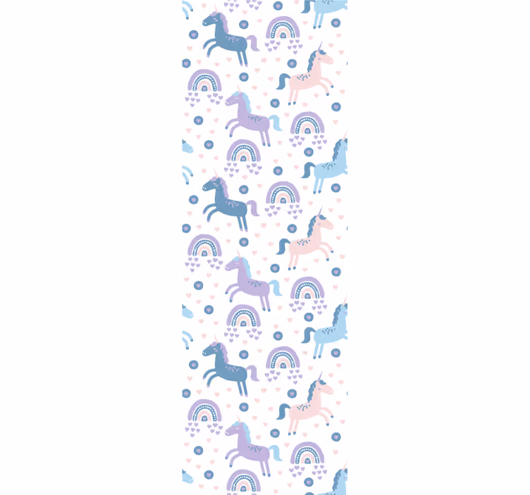 Blind children sweet pastel unicorn pattern - TenStickers