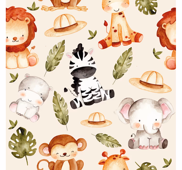 Blind children beige safari - TenStickers