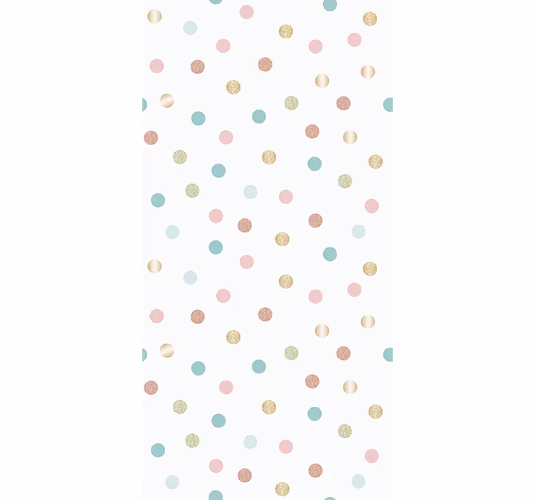 Blind children glitter confetti polka dot pattern - TenStickers