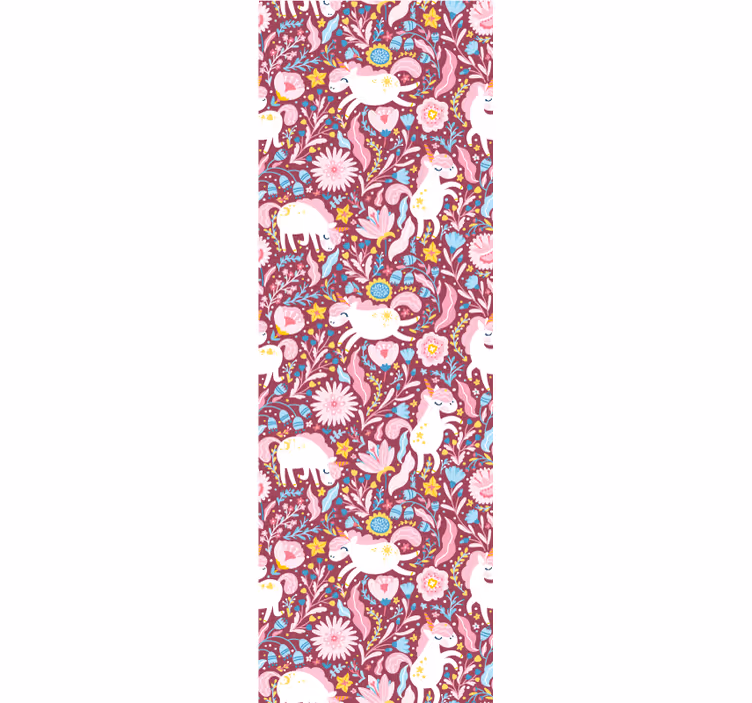Blind children beautiful unicorn pattern design - TenStickers