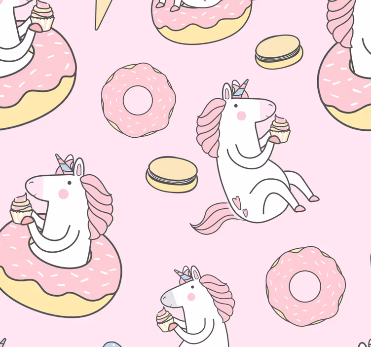 Blind children pink unicorn toy - TenStickers