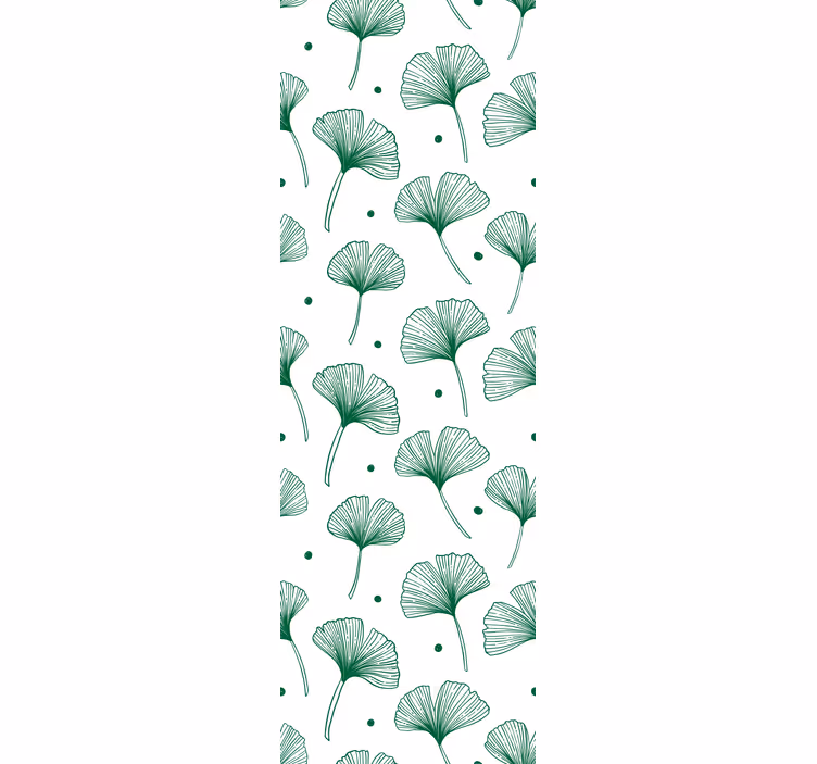 Blind office big ginkgo green leaves - TenStickers