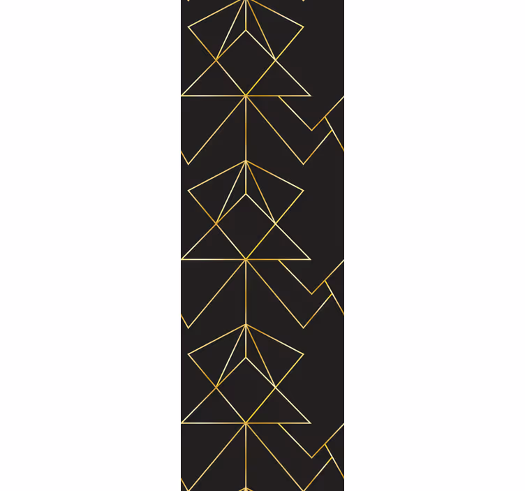 Blind office black and gold elegant stripes - TenStickers