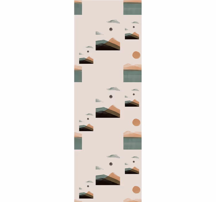 Blind office abstract mountains design - TenStickers
