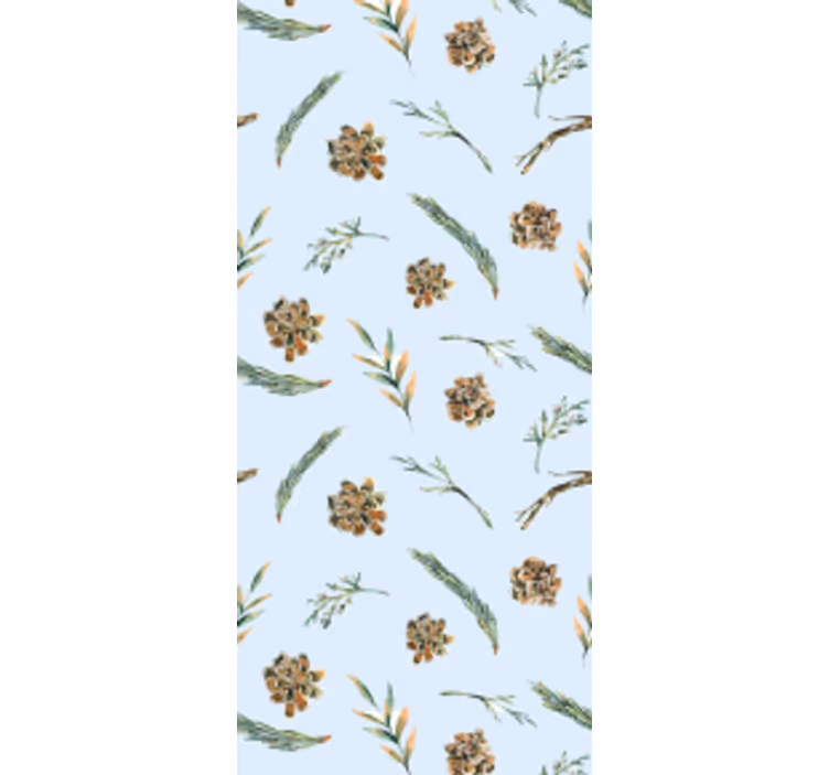 Blind office watercolor floral blue - TenStickers