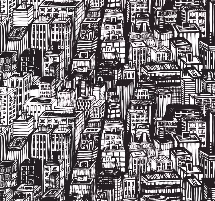 Blind office new york city towers - TenStickers