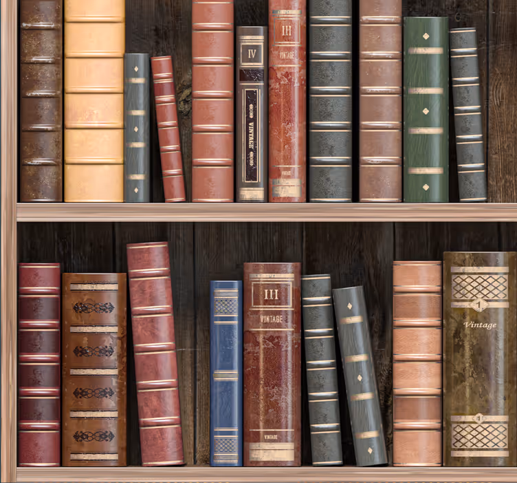 Blind office library books - TenStickers