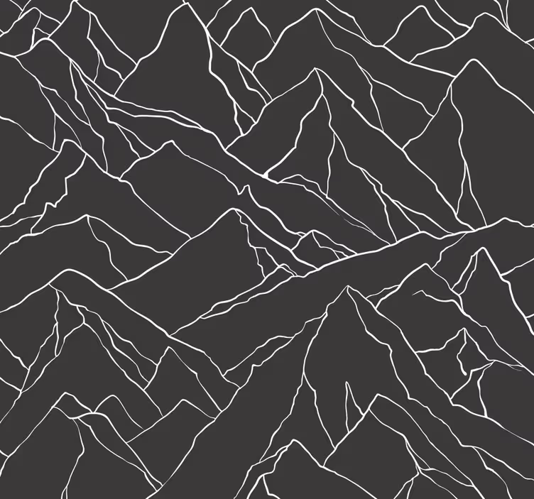 Blind office mountain silhouette - TenStickers