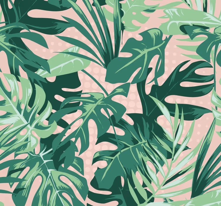 Blind office various green leaves - TenStickers