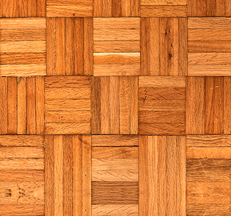Blind office shielded by the wooden wave - TenStickers