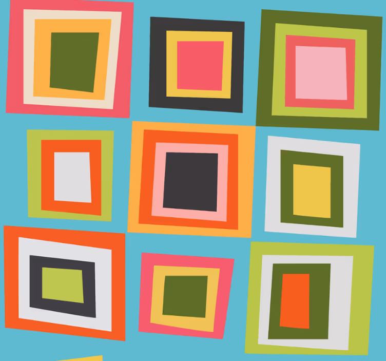 Blind teens colourful checkered blanket - TenStickers