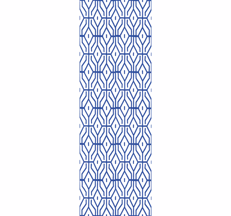 Blind teens eclectic decor blue lineal pattern - TenStickers