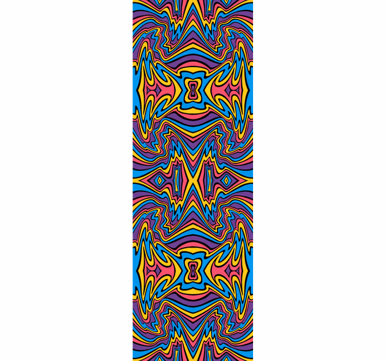 Blind teens vibrant hues flowing patterns - TenStickers