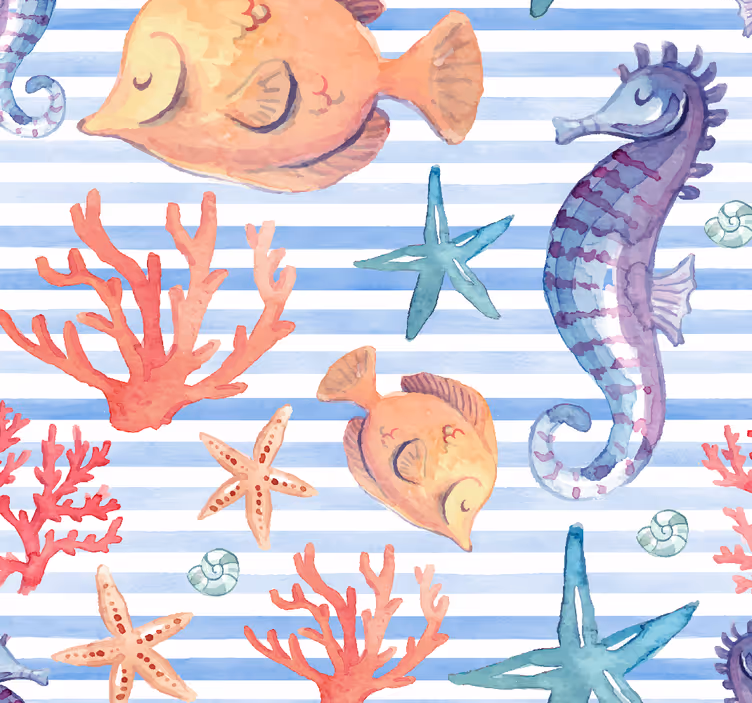 Blind teens ocean adventure tiles - TenStickers