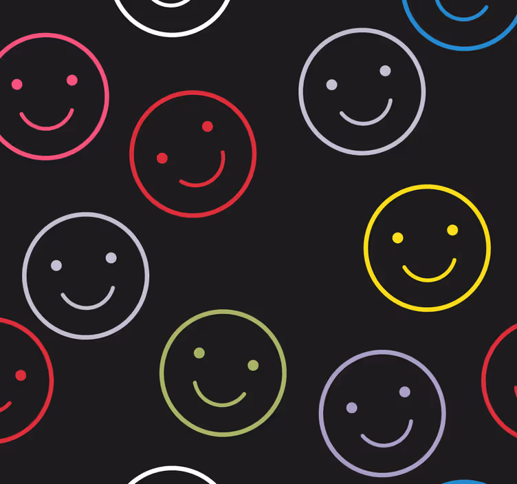 Blind teens joyful emoji designs - TenStickers