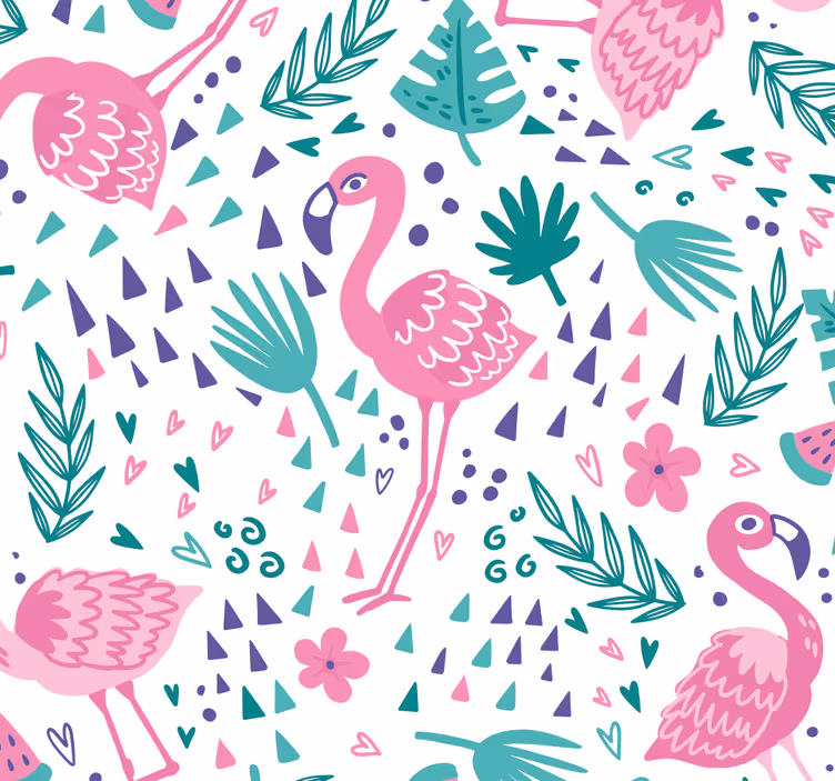 Blind teens flamingo print - TenStickers