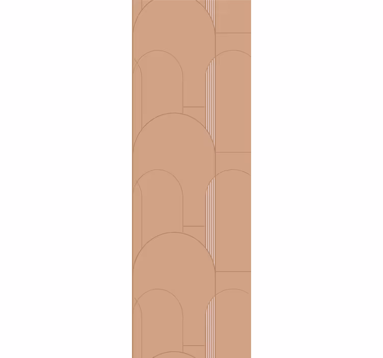 Modern blind with beige arch patterns - TenStickers