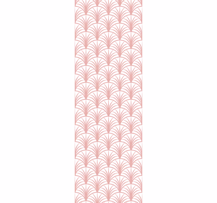 Modern blind in pink fan patterns - TenStickers