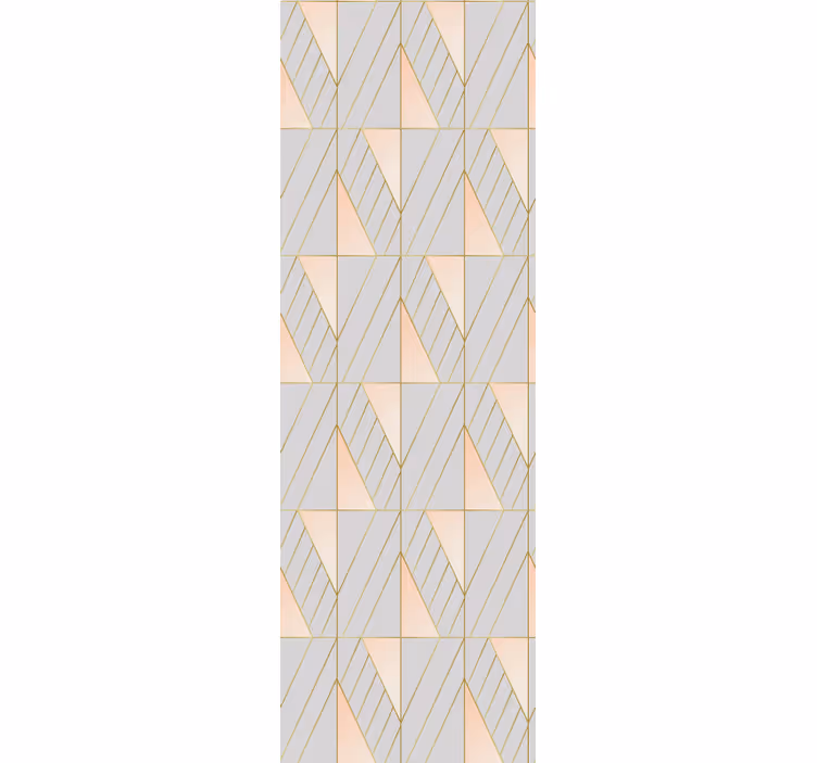 Modern blind with layered geometric designs - TenStickers