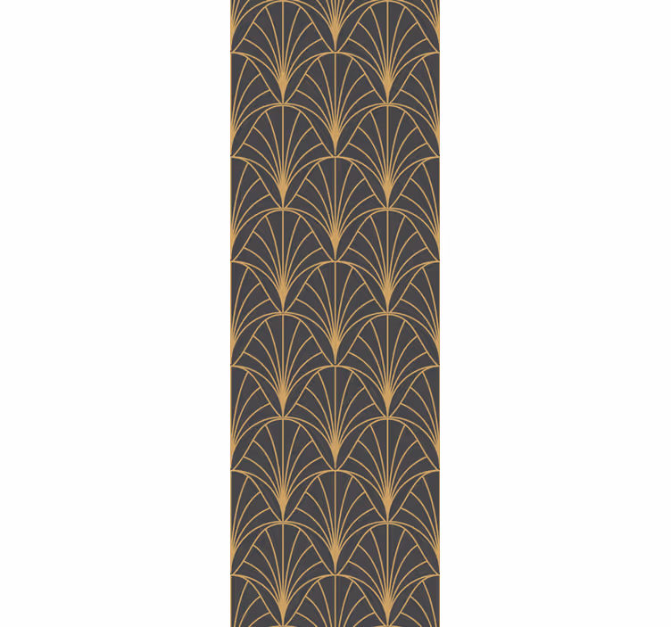 Modern blind with elegant gold patterns - TenStickers