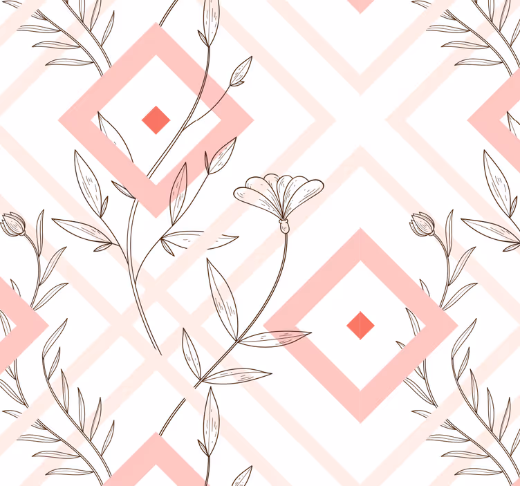 Modern blind with mapuche diamond pattern - TenStickers